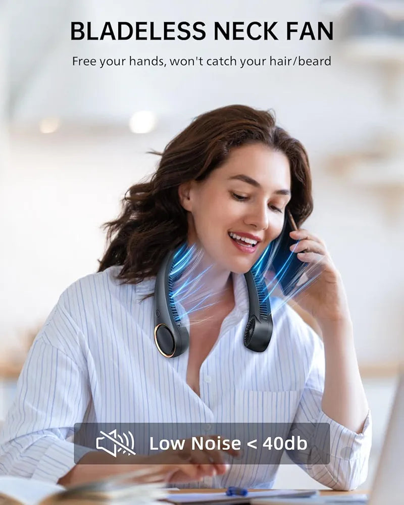 Portable Bladeless Hanging Rechargeable Neck Fan